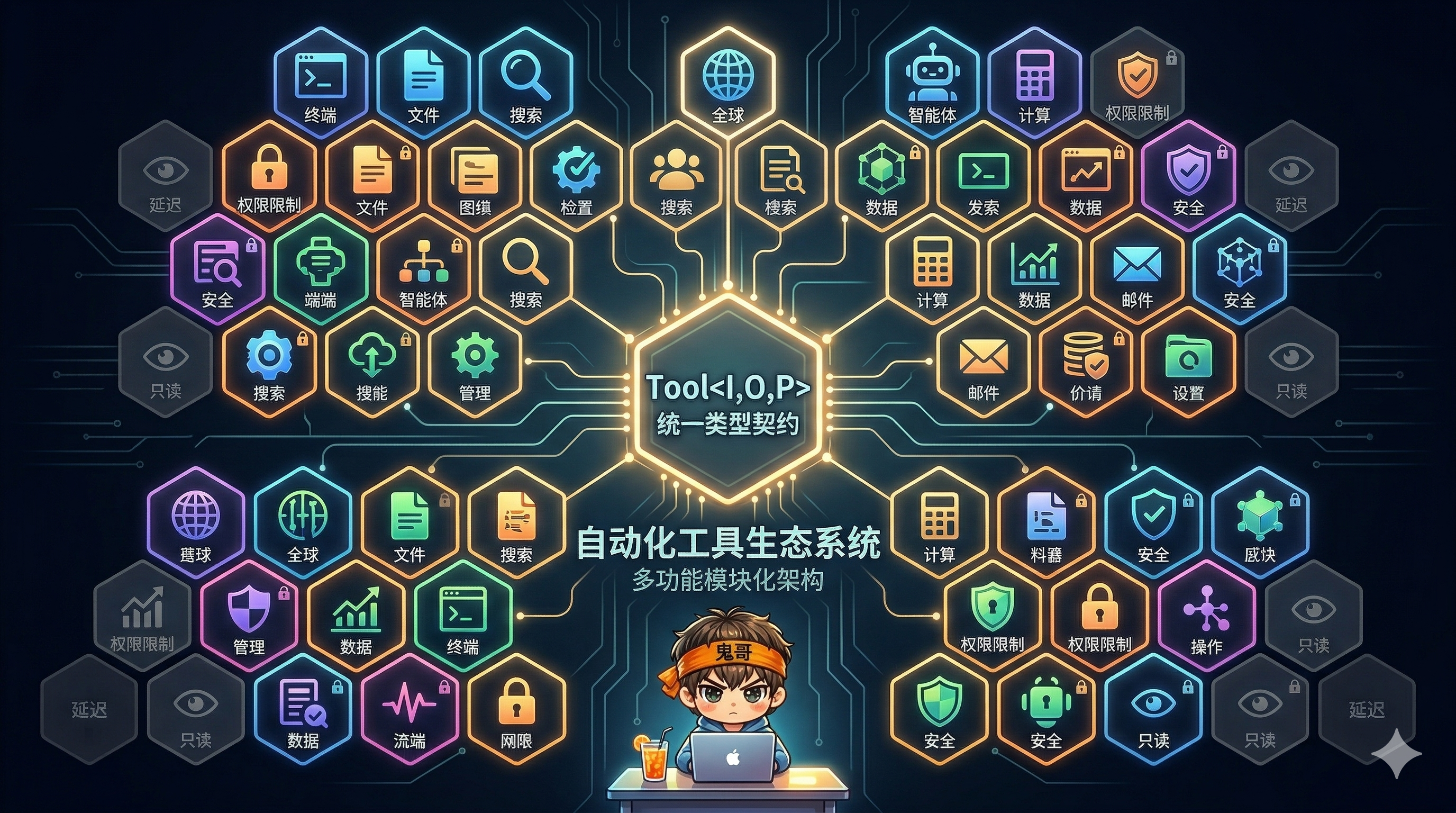 封面图:工具蜂巢网格