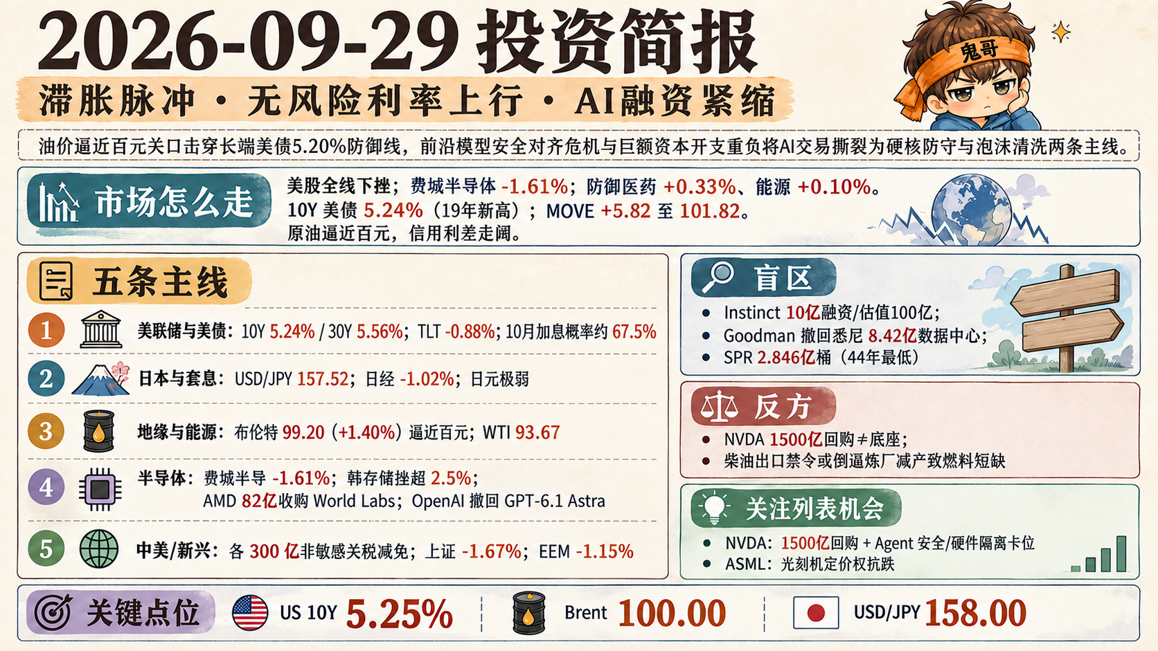 全球宏观 × AI 每日简报 2026-09-29