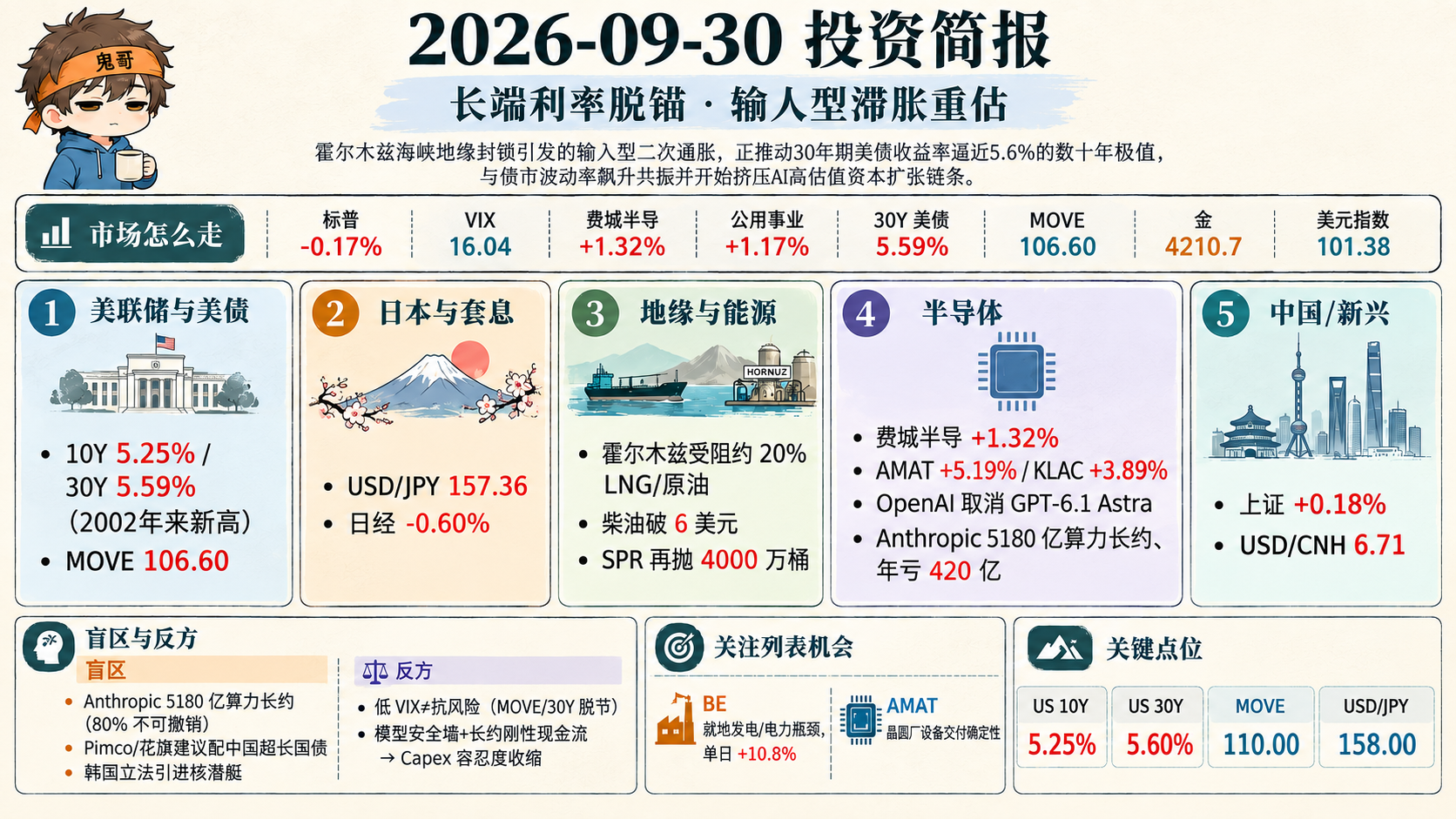 全球宏观 × AI 每日简报 2026-09-30