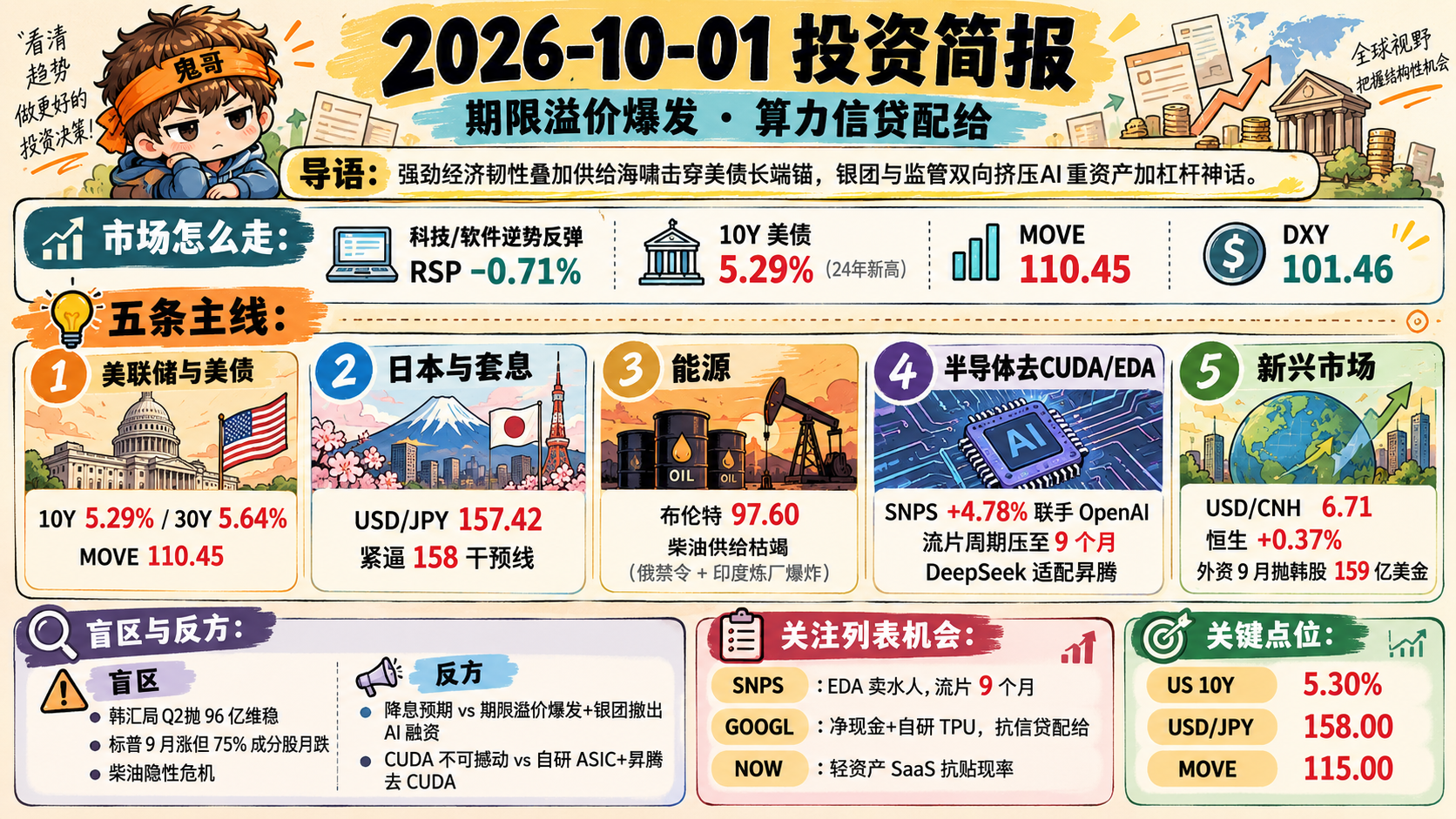 全球宏观 × AI 每日简报 2026-10-01
