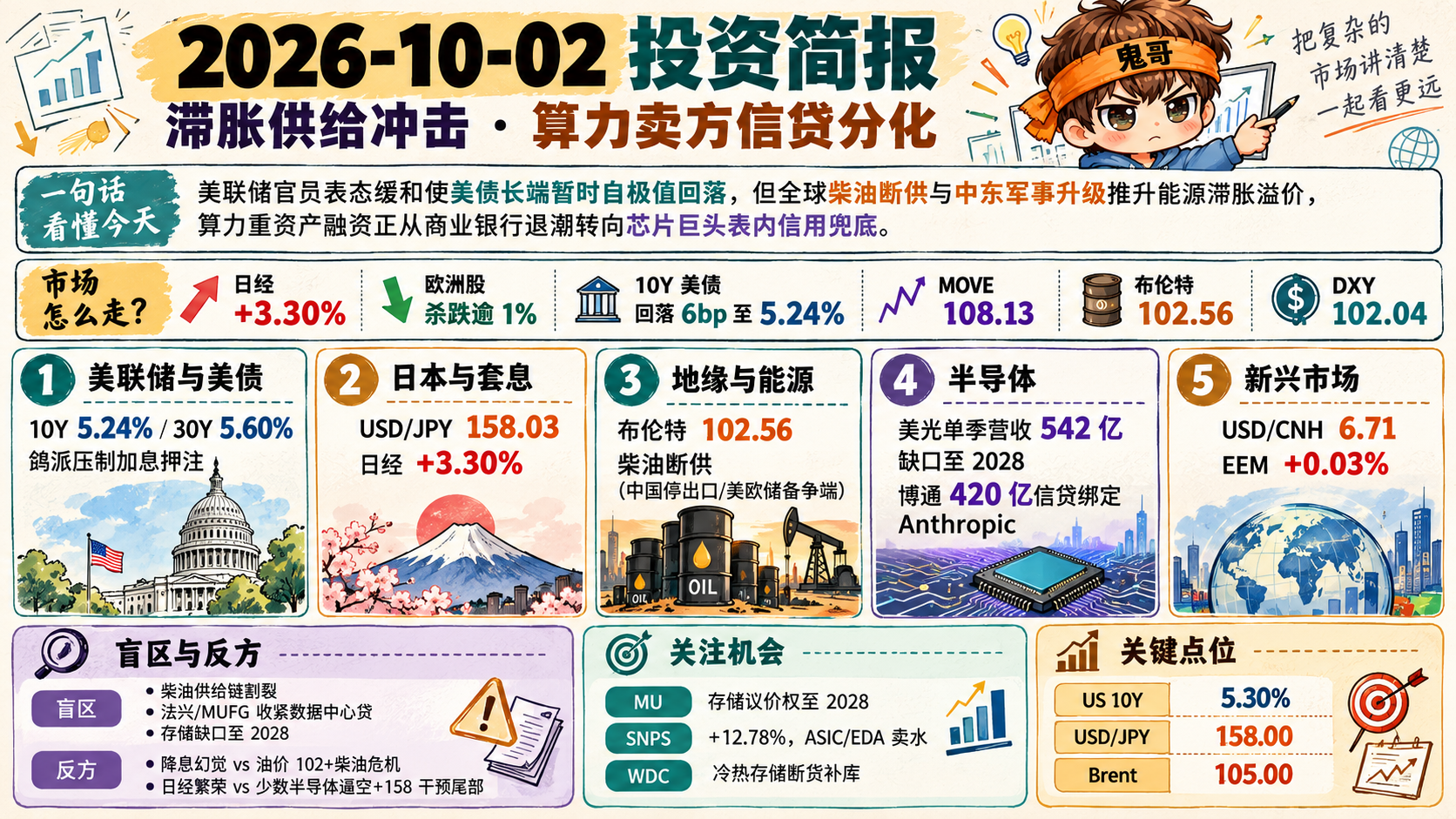 全球宏观 × AI 每日简报 2026-10-02