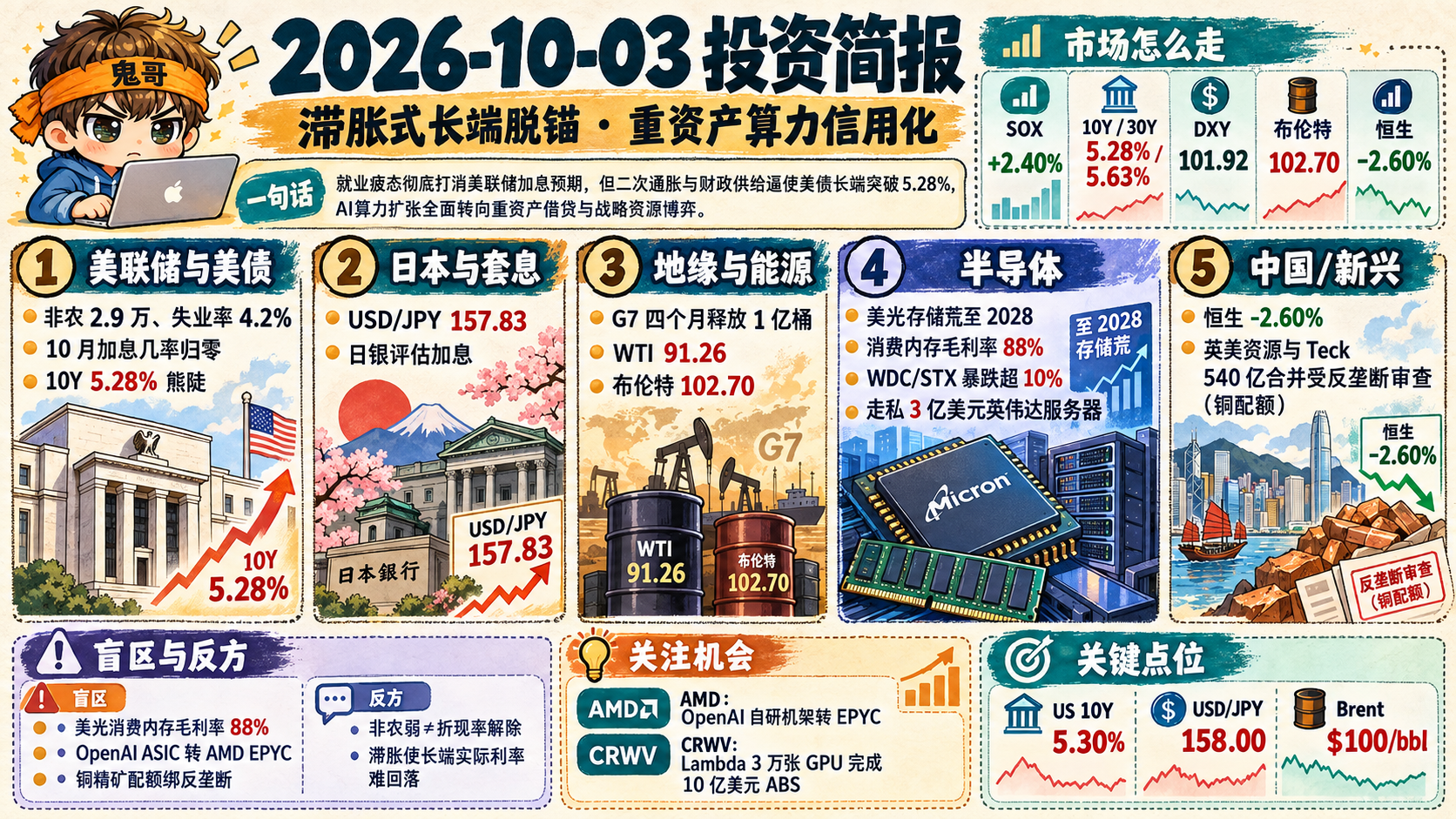 全球宏观 × AI 每日简报 2026-10-03