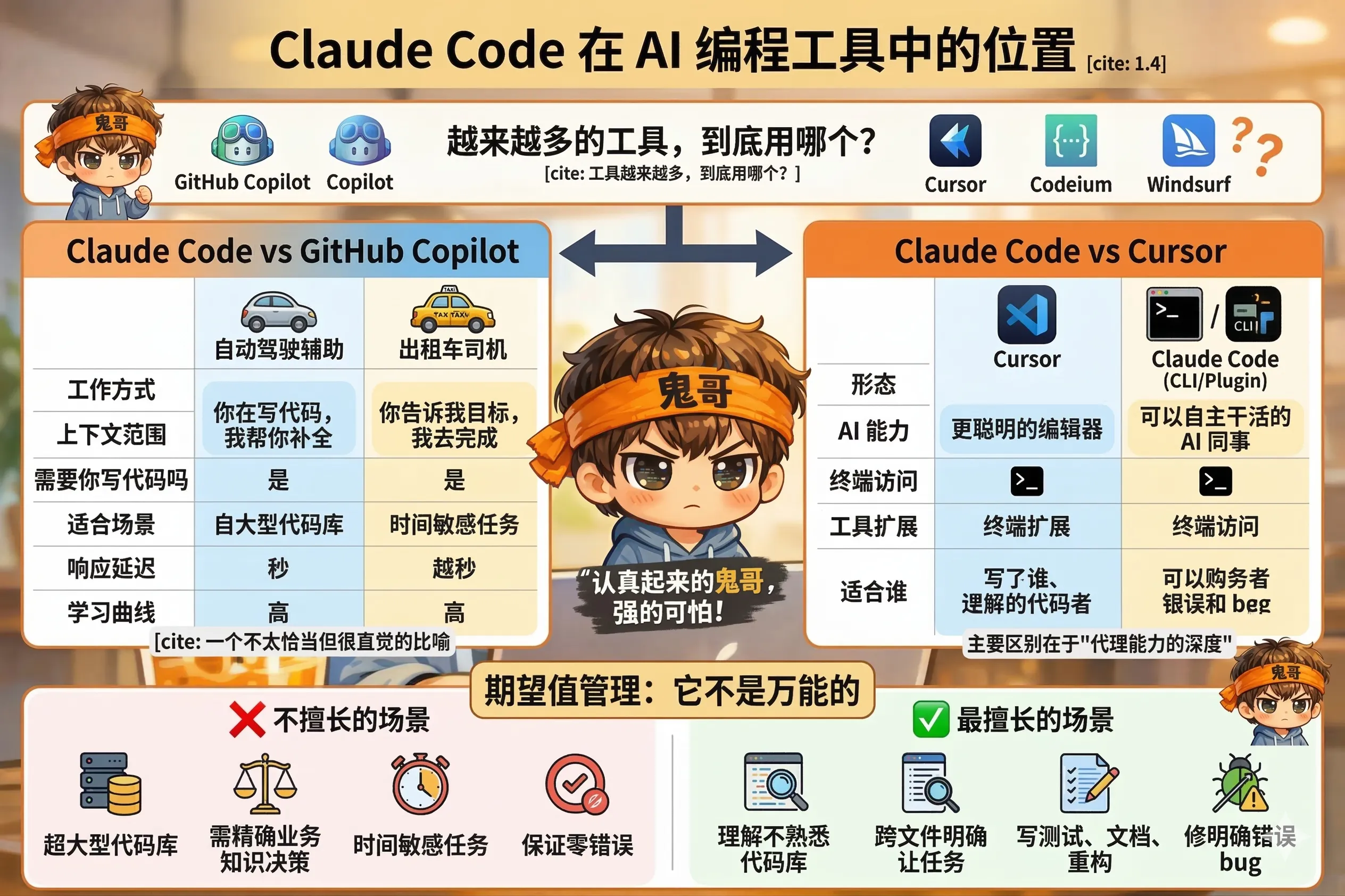 1.4 和其他工具比:它的位置在哪里