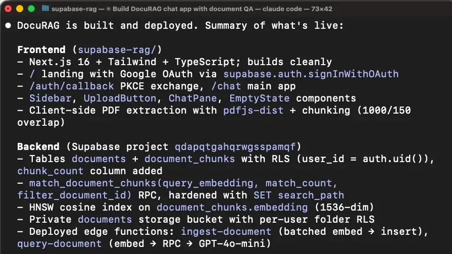 Supabase 首次构建:schema、edge function 都搞定了